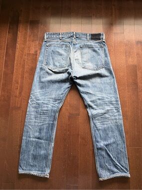 rag & bone Faded Blue Straight Fit Selvage Denim Style Jeans Archive COLLECTION